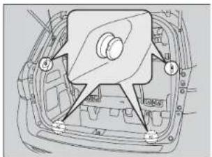 Honda Odyssey (2014) - Crochets de fixation des bagages - 1