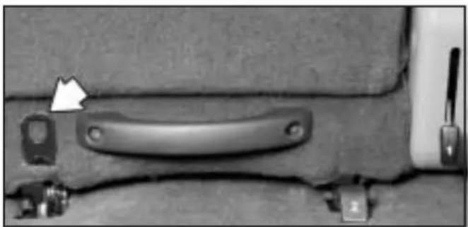 Hummer H2 (2003) - Lower Anchor and Top Tether Anchor Locations - 6