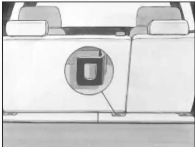 Hummer H2 (2003) - Lower Anchor and Top Tether Anchor Locations - 5