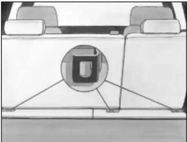 Hummer H2 (2003) - Lower Anchor and Top Tether Anchor Locations - 4