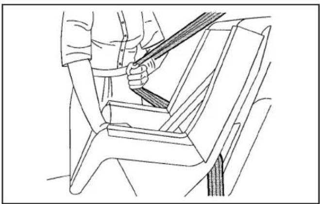 Hummer H2 (2003) - Securing a Child Restraint in a Rear Seat Position - 2