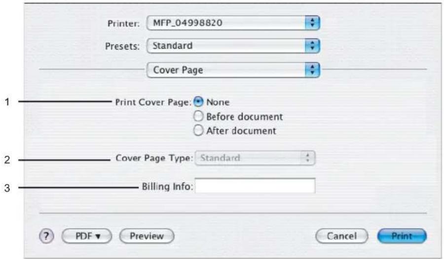 Printer: MFP_04998820 Presets: Standard Cover Page 1 Print Cover Page: None Before document After document 2 Cover Page Type: Standard 3 Billing Info: ? PDF ▼ Preview Cancel Print