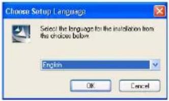 Choose Setup Language Select the language for the installation from the choices below. English OK Cancel