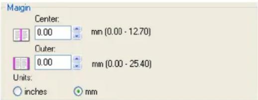 Margin Center: 0.00 mm (0.00 - 12.70) Outer: 0.00 mm (0.00 - 25.40) Units: inches mm