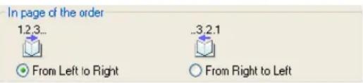 In page of the order 1.2.3... From Left to Right .3.2.1 From Right to Left