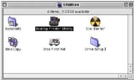 Utilities 6 items, 9.23GB available Assistant Desktop Printer Utility Disk Button Disk Copy Disk First Aid Drive Setup