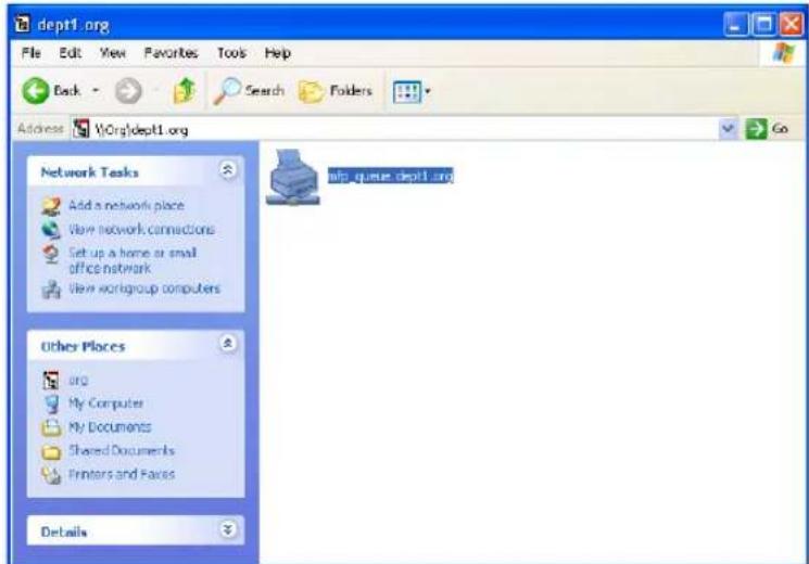 dept1.org File Edit View Favorites Tools Help Back Search Folders Address V:\Org\dept1.org Network Tasks Add a network place View network connections Set up a home or small office network View workgroup computers other Places org My Computer My Documents Shared Documents Printers and Faces Details info. qume.dept1.org