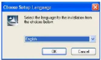 Choose Setup Language Select the language for the installation from the choices below. English OK Cancel