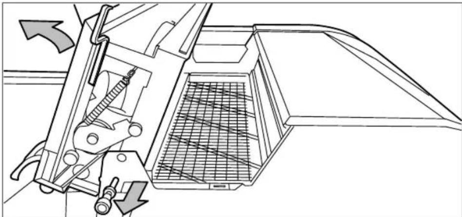 Océ TDS700 - How to clear a jam at the integrated receiving tray - 5