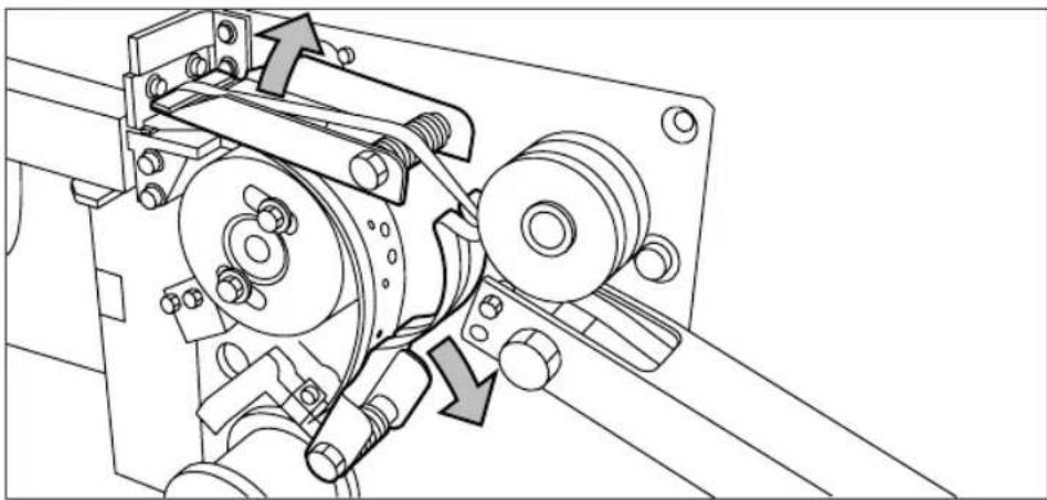 Océ TDS700 - Clear a tape jam - 2