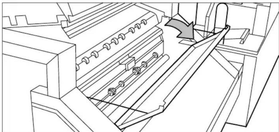 Océ TDS700 - How to clear a jam in the first fold section - 2