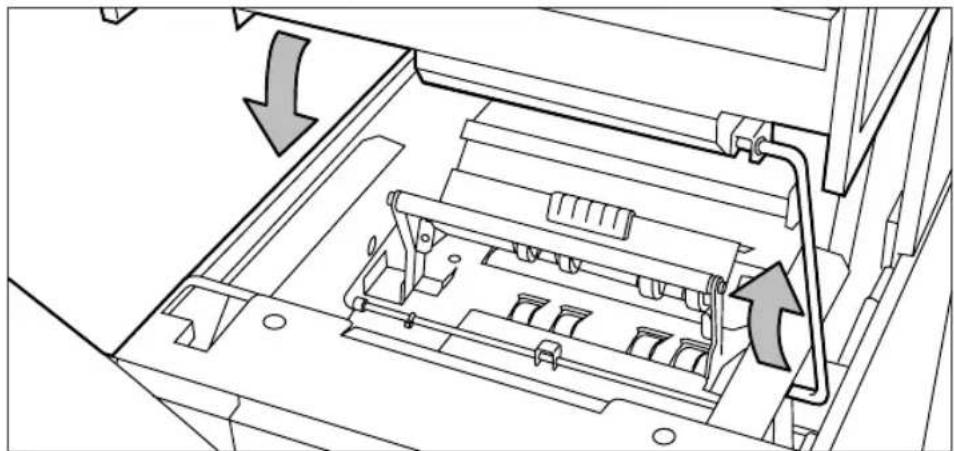 Océ TDS700 - How to clear a jam in the second fold section - 7