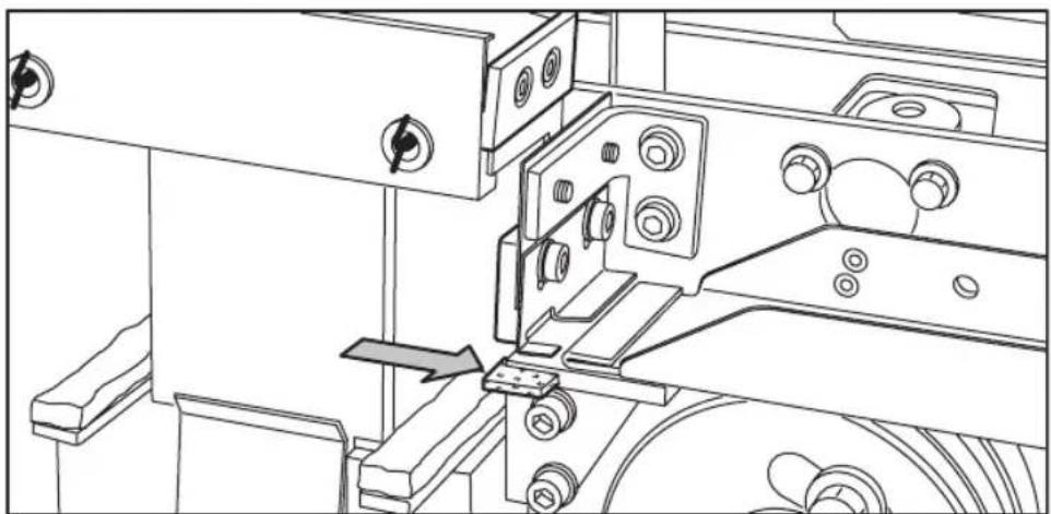 Océ TDS700 - Clean the reinforcement knives - 3