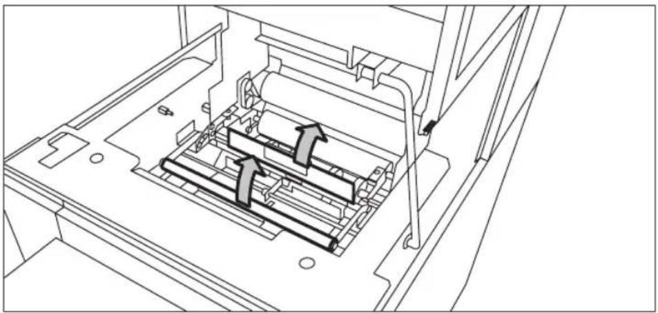 Océ TDS700 - How to clear a jam in the second fold section - 4