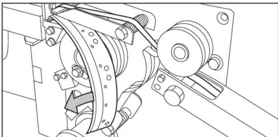 Océ TDS700 - Install a new reinforcement strip - 2