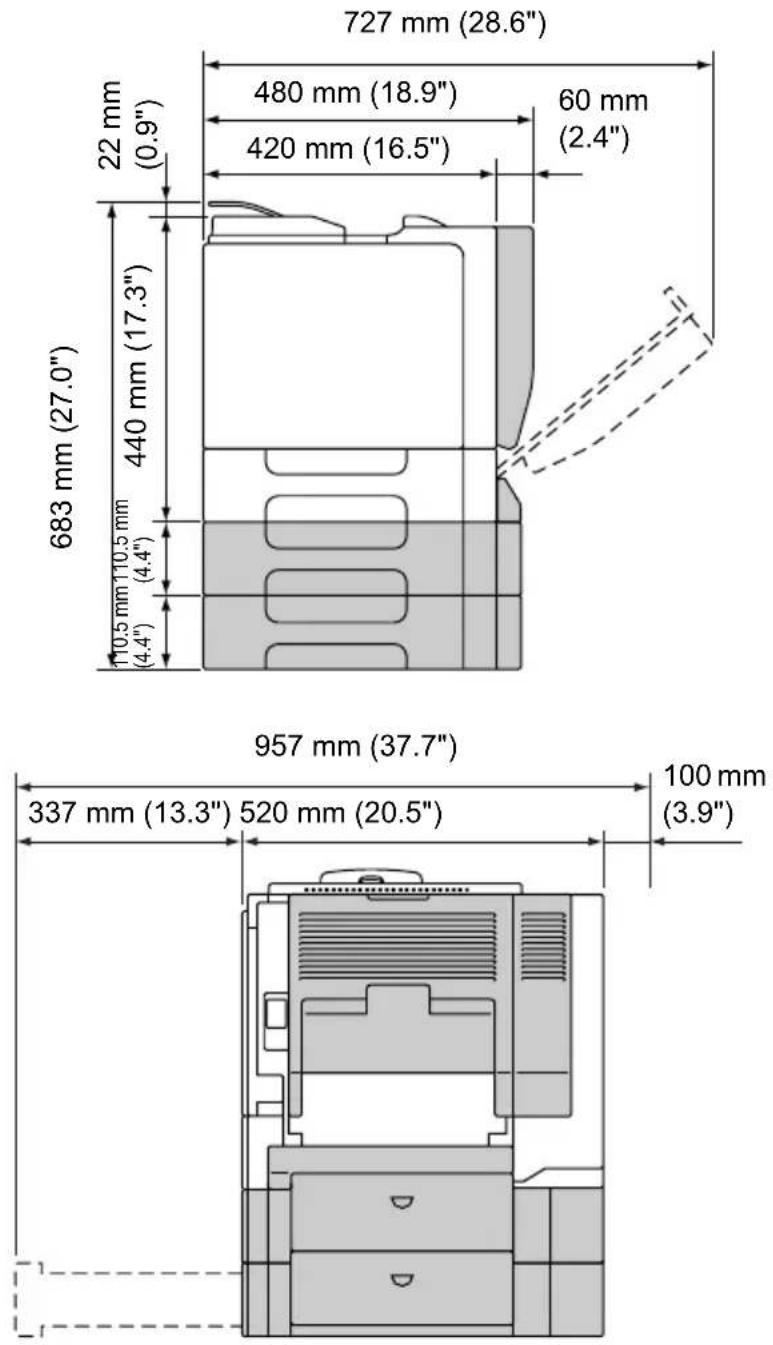 727 mm (28.6") 480 mm (18.9") 60 mm (2.4") 22 mm (0.9") 420 mm (16.5") 683 mm (27.0") 440 mm (17.3") 10.5 mm 110.5 mm (4.4") 957 mm (37.7) 337 mm (13.3") 520 mm (20.5") 100 mm (3.9)