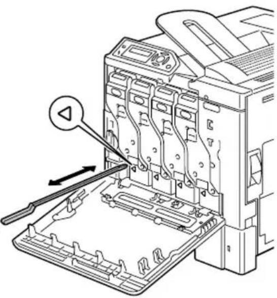 KONICA MINOLTA magicolor 5430 DL - Cleaning the Laser Lens of the Printer - 3