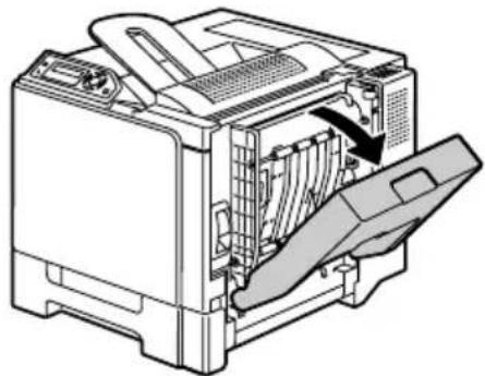 KONICA MINOLTA magicolor 5430 DL - Clearing a Media Misfeed from the Duplex Option - 1