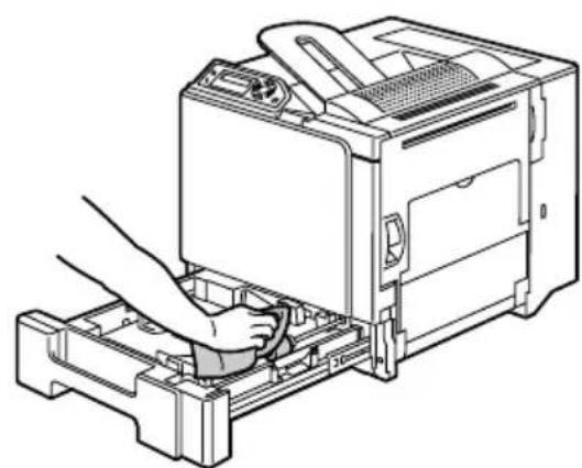 KONICA MINOLTA magicolor 5430 DL - Cleaning the Media Feed Rollers (All Trays) - 2