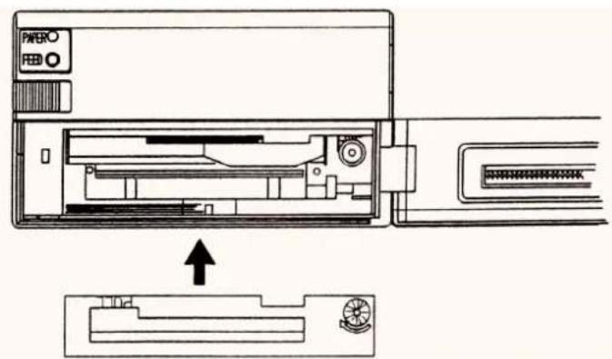 Technical diagram of an air conditioner unit with labeled ports and internal components, showing a close-up view of the internal structure.