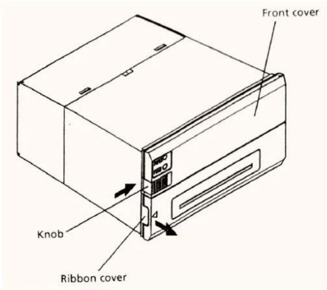 Front cover Knob Ribbon cover