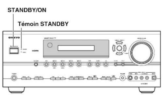 ONKYO TX-SR8460 - Mise sous tension de l'ampli-tuner AV - 1