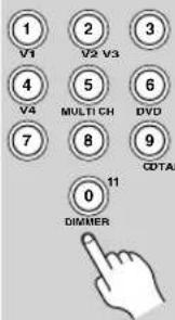 1 V1 2 V2 V3 3 4 V4 5 MULTI CH 6 DVD 7 8 9 CDTAI 0 11 DIMMER