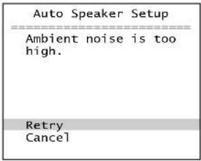 ONKYO TX-SR8460 - □Ambient noise is too high (El ruido ambiental es demasiado alto) - 1