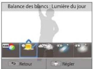 Balance des blancs : Lumière du jour Audi Retour Régler