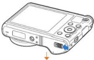 SAMSUNG WB201F - Insertion de la batterie et de la carte mémoire - 1