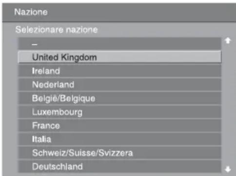 Nazione Selezionare nazione - United Kingdom Ireland Nederland België/Belgique Luxembourg France Italia Schweiz/Suisse/Svizzera Deutschland