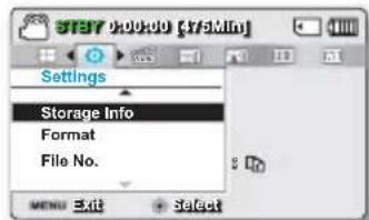 SAMSUNG SMX-F43LP - Storage Info (Info mémoire) - 1