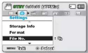 SAMSUNG SMX-F43LP - réglage système - 1