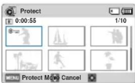 Protect 0:00:55 1:10 MENU Protect Move Cancel