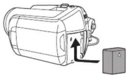 PANASONIC SDR-H18 - ■ Montaje de la batería - 1