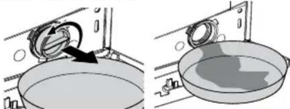 BEKO WMB 61432 MU - Resterend water wegpompen en de pompfilter reinigen - 6