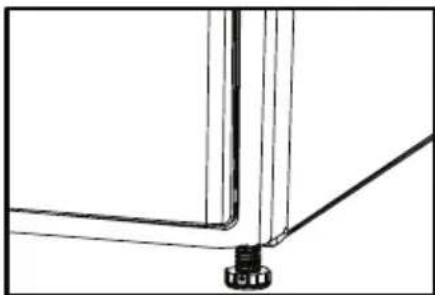 BEKO DPU 8306 X - Réglage des pieds - 1