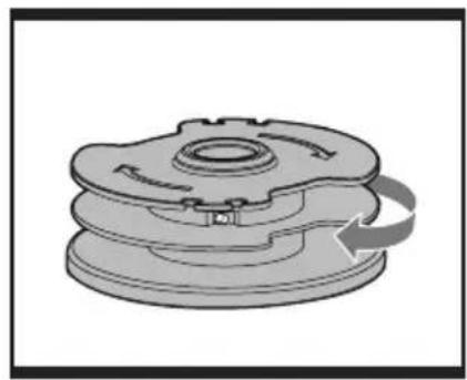 Mechanical component diagram showing a rotating shaft and housing (no text or symbols)