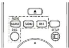 PHILIPS HTS3373 - Выбор источника воспроизведения - 2