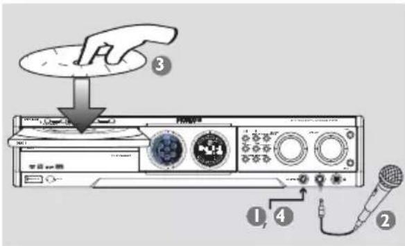 Diagram of a radio receiver with labeled parts including a hand, screen, and microphone connection