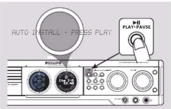 AUTO INSTALL - PRESS PLAY PLAY·PAUSE