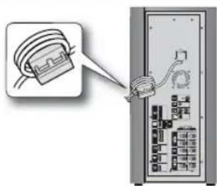 SAMSUNG HT-C9950W - Fixation du Noyau torique en ferrite au cordon d'alimentation du caisson de graves - 1