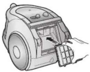 SAMSUNG SC6530 - NETTOYER LE FILTRE DE SORTIE - 4