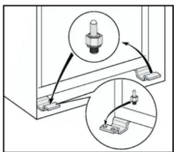 Technical diagram showing mechanical assembly with labeled components and directional arrows indicating motion or assembly.