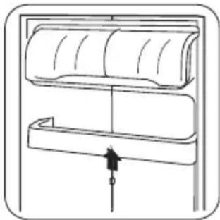 ZANUSSI ZRT 623 W - Colocación de los estantes de la puerta - 1