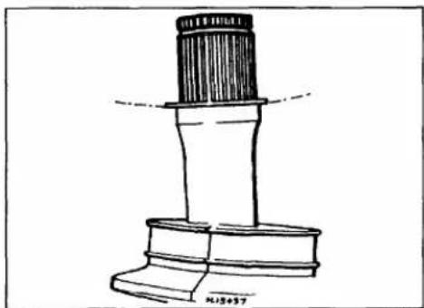 VOLKSWAGEN Polo (1990) - Cross-section diagram of the driveshaft outer joint - 1