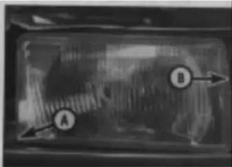 Diagram showing a vehicle's side profile with labeled points A and B, and directional arrows indicating flow or movement.