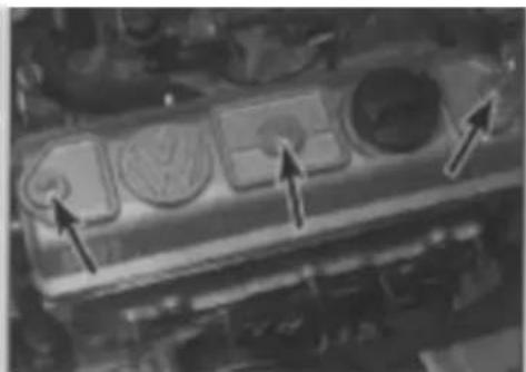 VOLKSWAGEN Polo (1990) - Camshaft cover gasket - renewal - 2