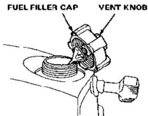 FUEL FILLER CAP VENT KNOB