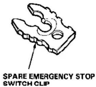 SPARE EMERGENCY STOP SWITCH CLIP